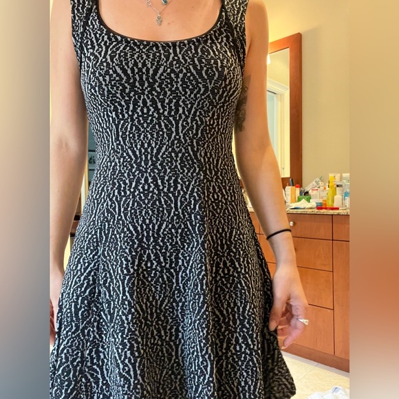 Grey Speckled Silence + Noise Cocktail Dress - Picture 2 of 6
